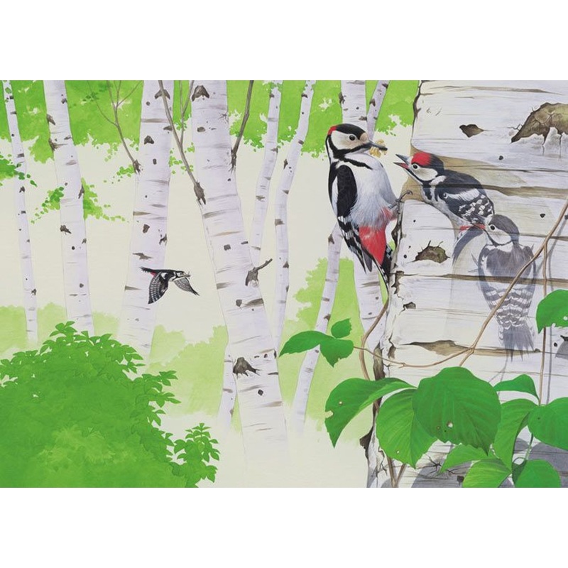 Epoch 79-336s Jigsaw Puzzle Great Spotted Woodpecker (500 Pieces)