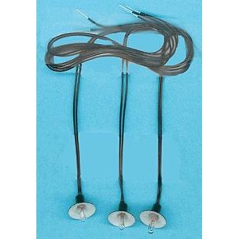 Old Fashioned Green & White Lamp Shade w/Bulb (3)