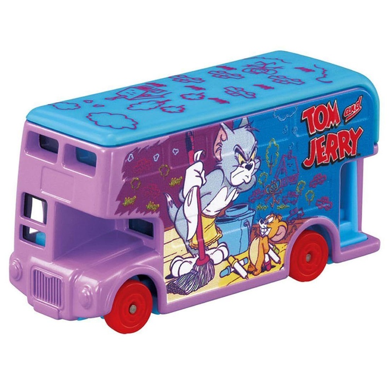 Takara Tomy Dream Tomica SP Tom And Jerry Wrapping Bus (Purple)