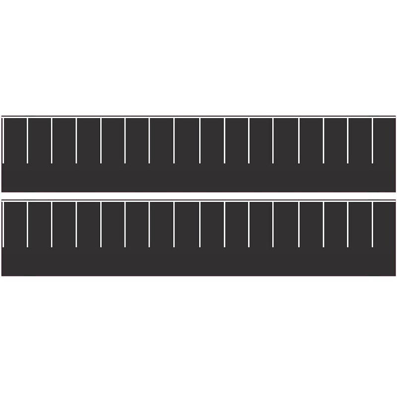 Fresh Asphalt White Straight Parking 1 lane