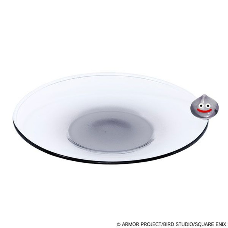 Square Enix Dragon Quest: Smile Slime Glass Small Plate – Metal Slime