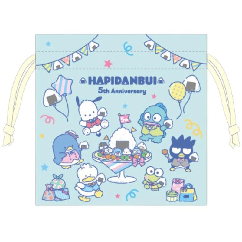 T’s Factory Sanrio Ribbon Flat Drawstring Bag Hapitan Bui / Rice Ball
