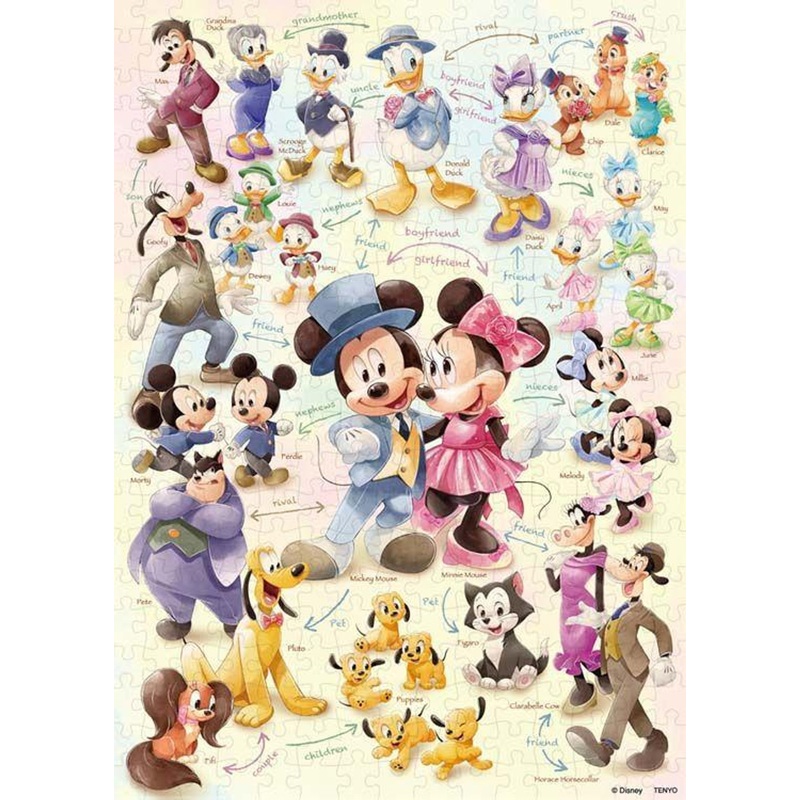 Tenyo D-300-056 Jigsaw Puzzle Disney – Relationship Mickey & Friends (300 Pieces)