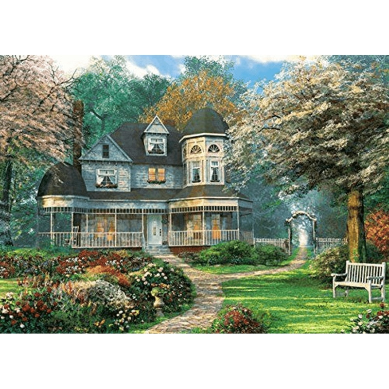 APPLEOne Jigsaw Puzzle 500-217 Dominic Davison British Rose Villa (500 Pieces)