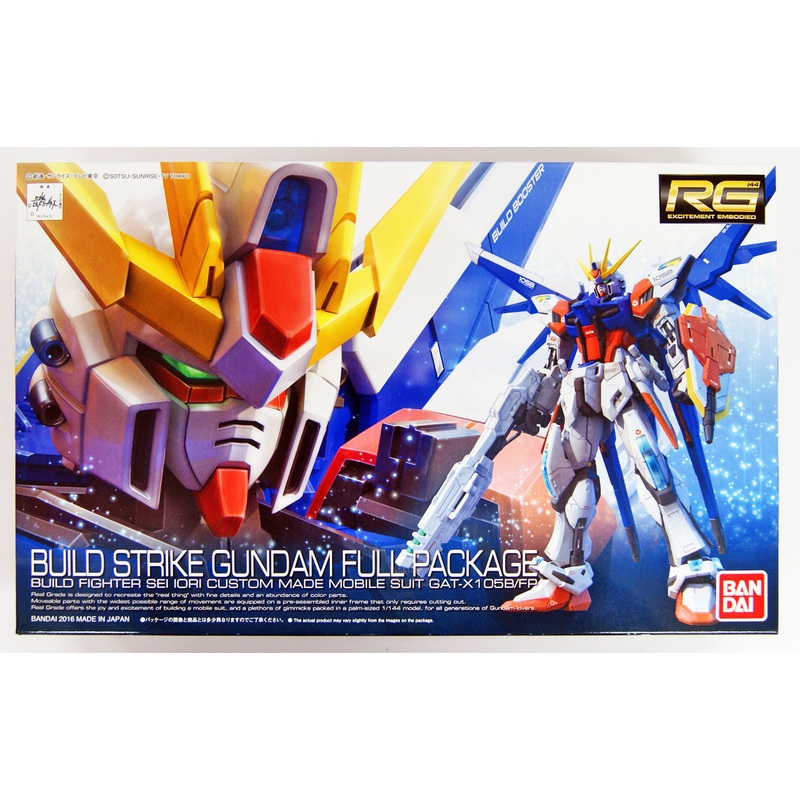 Bandai RG-23 Gundam GAT-X105B/FP Build Strike Gundam Full Package 1/144 Scale Kit