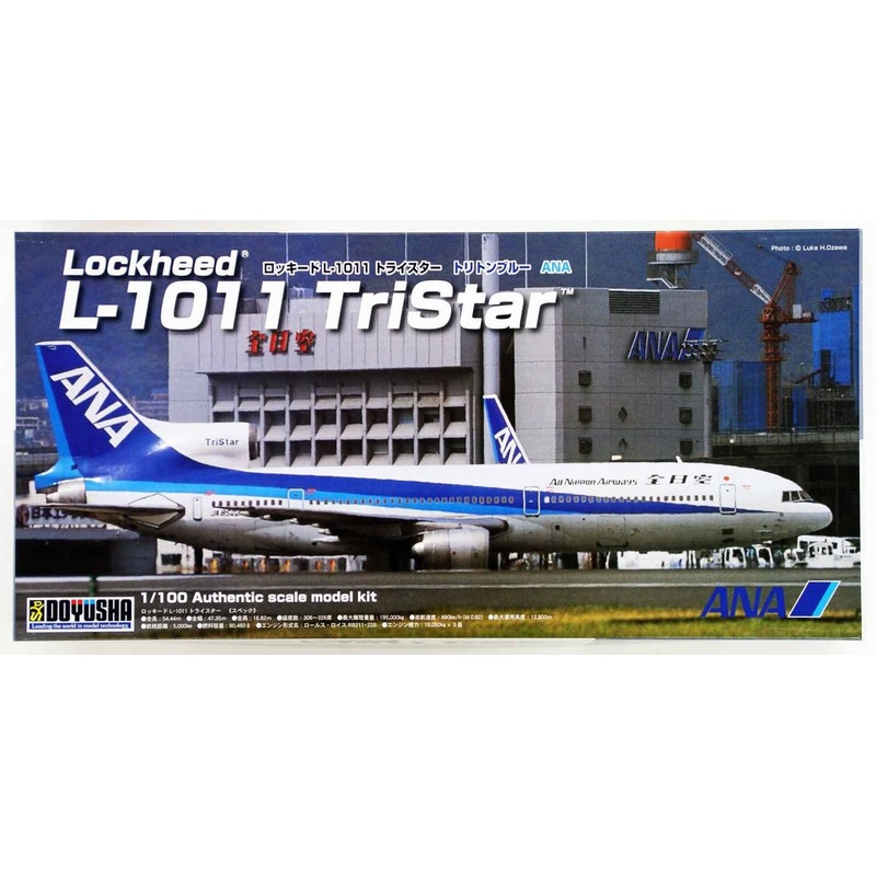 Doyusha 420416  L-1011 TriStar ANA Nippon Airway Triton Blue 1/100 Scale Kit