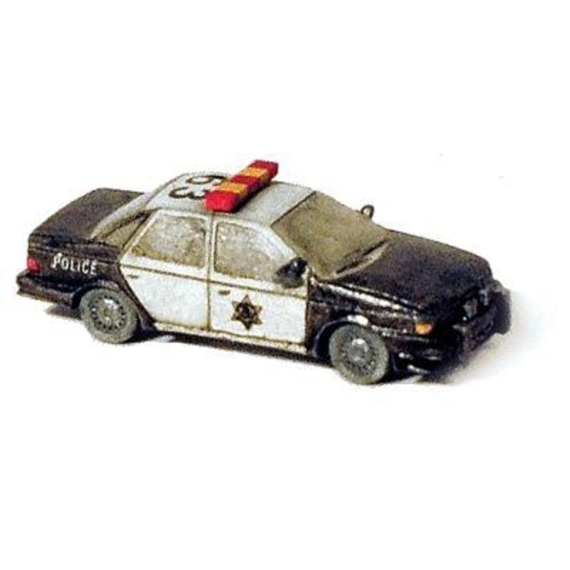 Police Highway Patrol Squad Car (Unpainted Metal Kit)