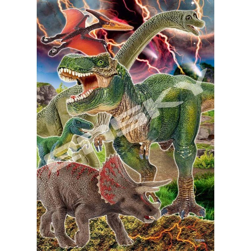 Ensky 56-L04 Jigsaw Puzzle Schleich Dinosaur Collection (56 Pieces)