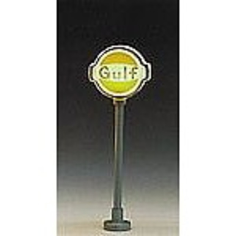 Lighted Gas Station Signs pkg(2) Gulf