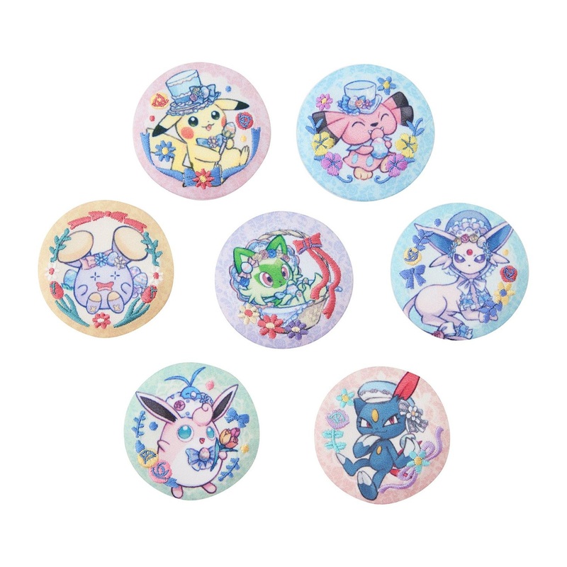 Pokemon Center Original Embroidery Badge Collection Pokemon Botanical Easter  Keychain, Badge, Pins