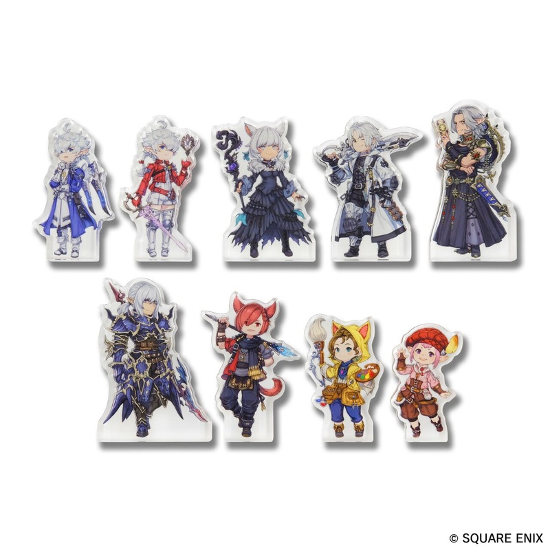 Square Enix Final Fantasy XIV Character Acrylic Block Collection (BOX 9pcs)