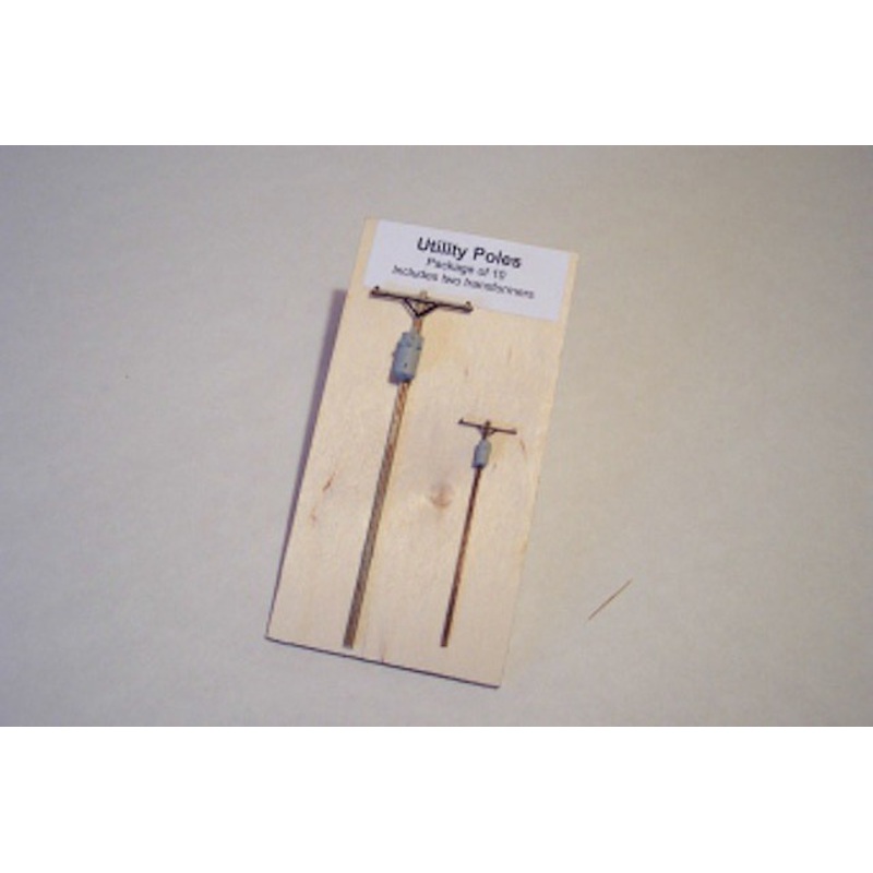 Utility Poles 8 pack (wooden kit)