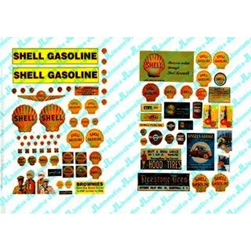 Vintage Shell Gas Station Posters/Signs