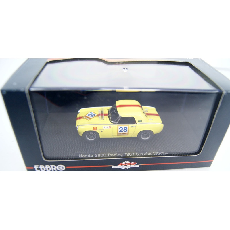 Ebbro 43934 Honda S800 Racing 1967 Suzuka 1000km 1/43 Scale