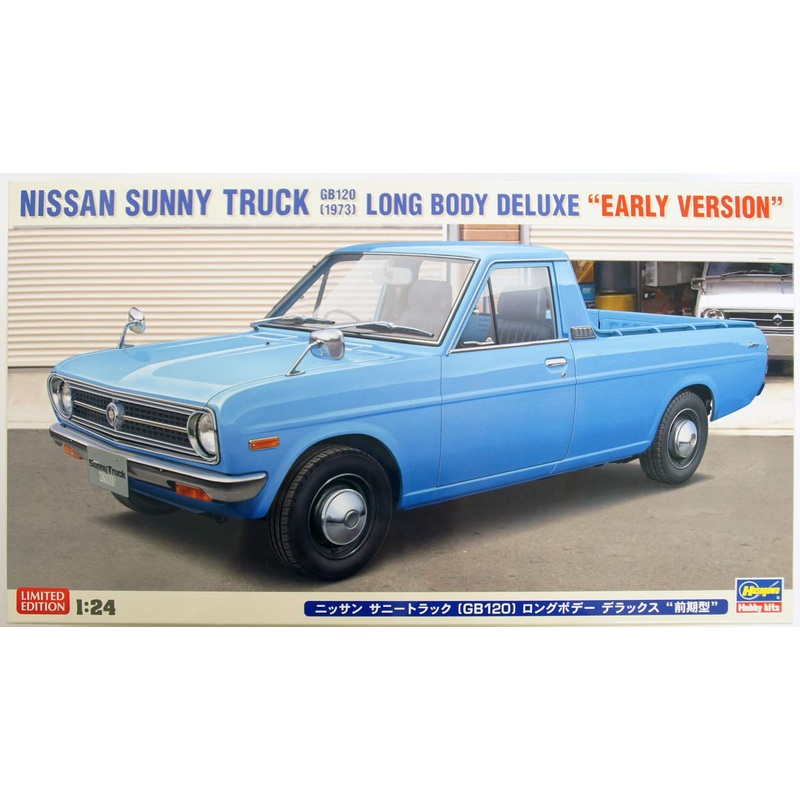 Hasegawa 1/24 Nissan Sunny Truck GB120 (1973) Long Body Deluxe ‘Early Version’ Plastic Model