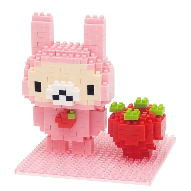 Kawada NBH-071 nanoblock Korilakkuma Rabbit & Strawberries