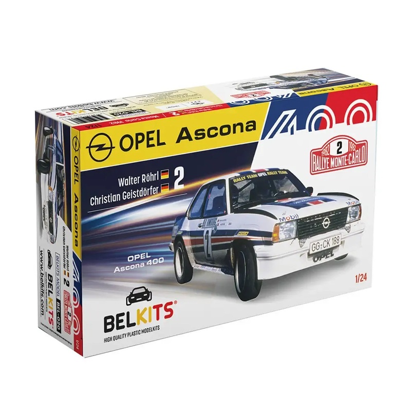 Platz 1/24 Opel Ascona 400 1982 Monte Carlo Rally Winner Plastic Model Kit