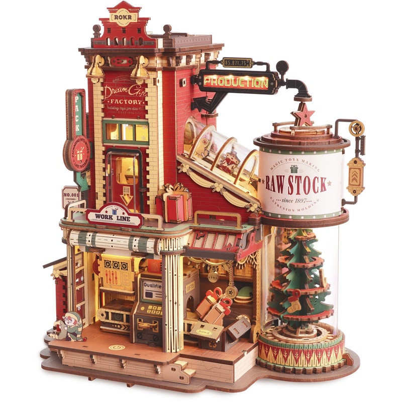 ROBOTIME DIY Dream Gift Factory (449 Pieces)