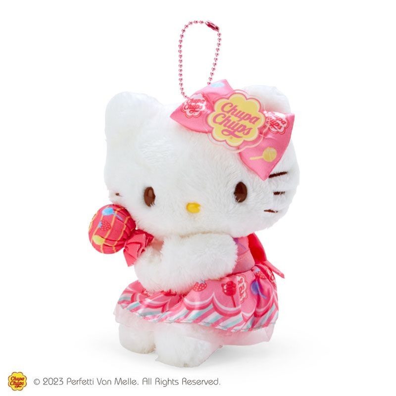 Sanrio Plush Mascot Holder Hello Kitty (Chupa Chups Collaboration Design)