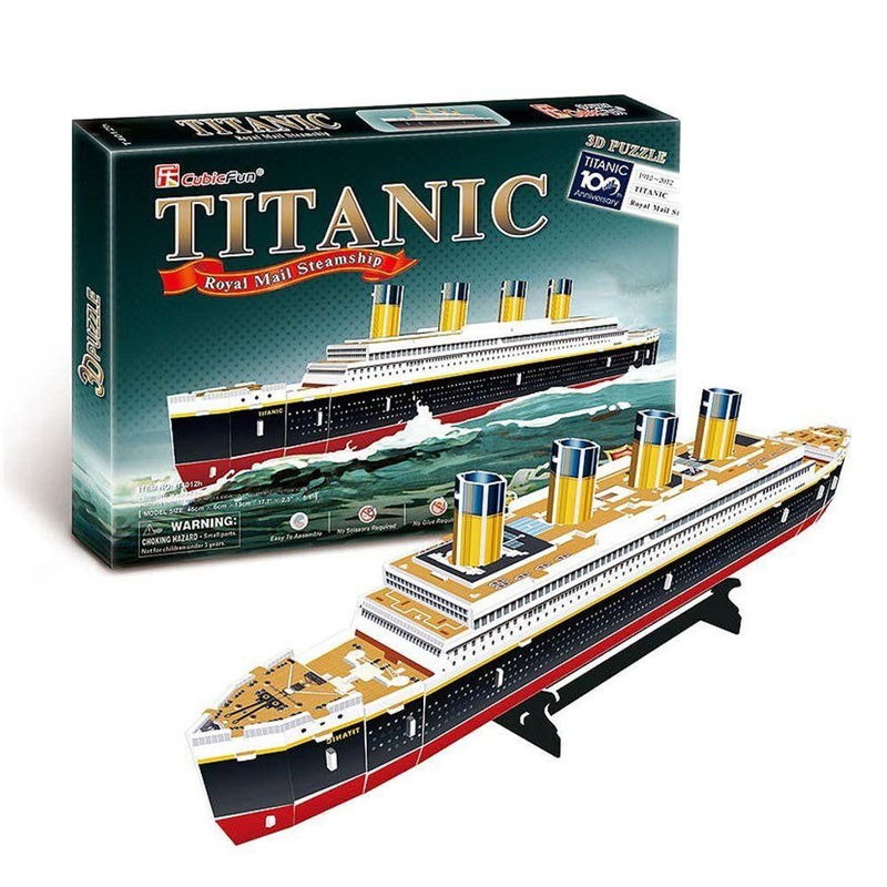 Heart Art Collection T4012h Jigsaw Puzzle 3D Puzzle Building Kits – Titanic Size M (35 Pieces)