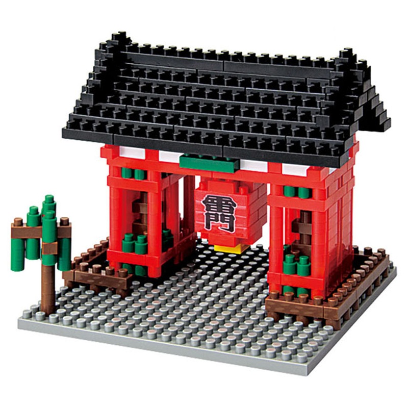 Kawada NBH-007 nanoblock Japanese Asakusa Kaminarimon