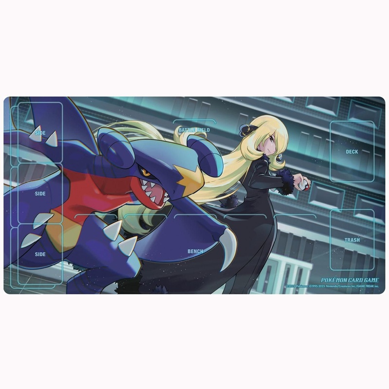 Pokemon Card Game TCG Rubber Playmat Cynthia & Garchomp