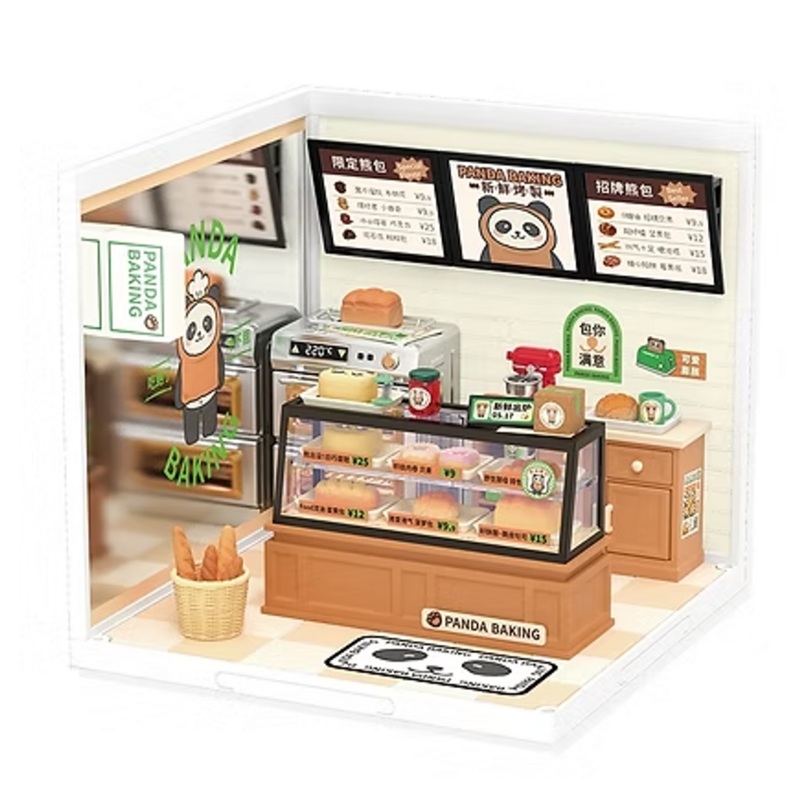 ROBOTIME Super Creator Panda Bakers (110 Pieces)