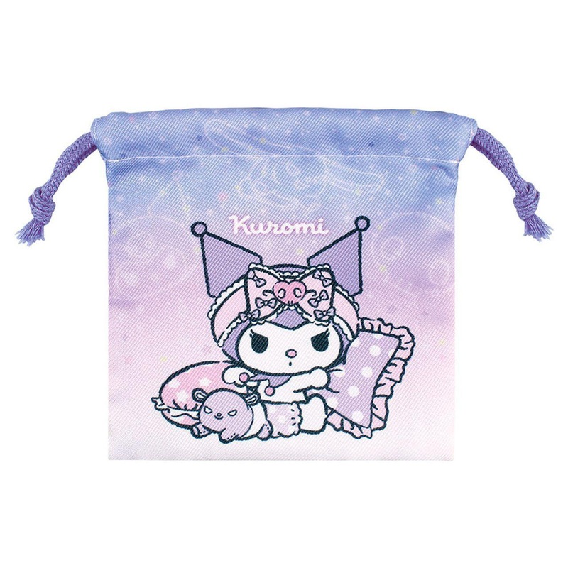 T’s Factory Sanrio Chocotto Drawstring Bag Nighttime / Kuromi