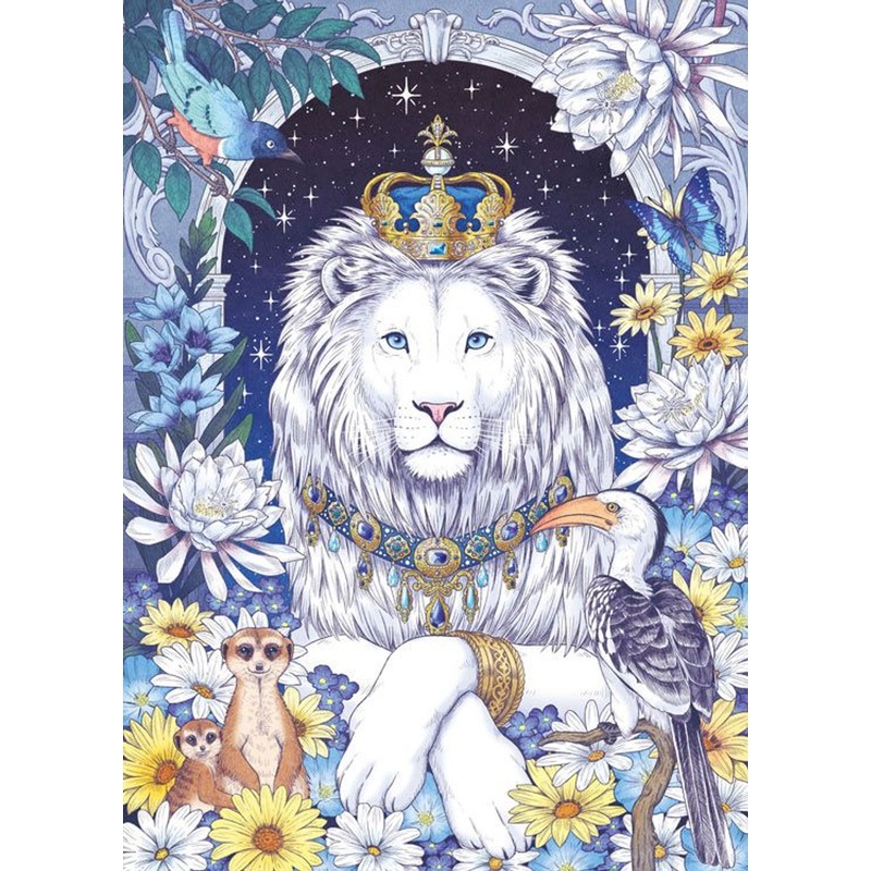 Epoch 79-139s Jigsaw Puzzle TAKI illustration White King (500 Pieces)