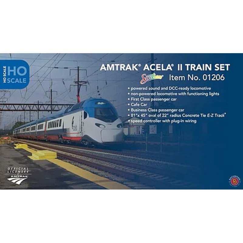 HO Amtrak Acela II Train Set