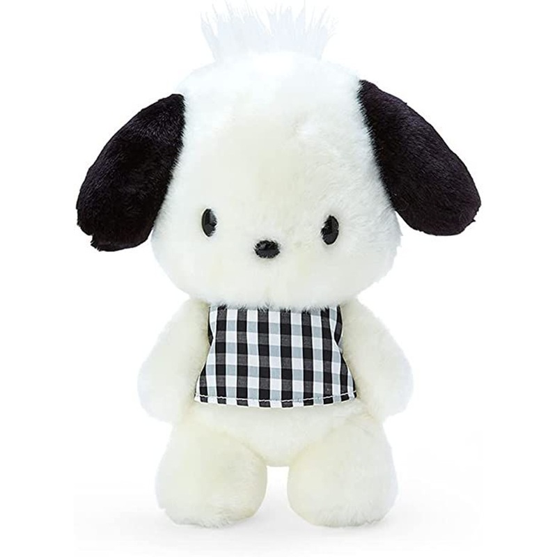 Sanrio Plush Toy Pochacco (Checkered Pattern)