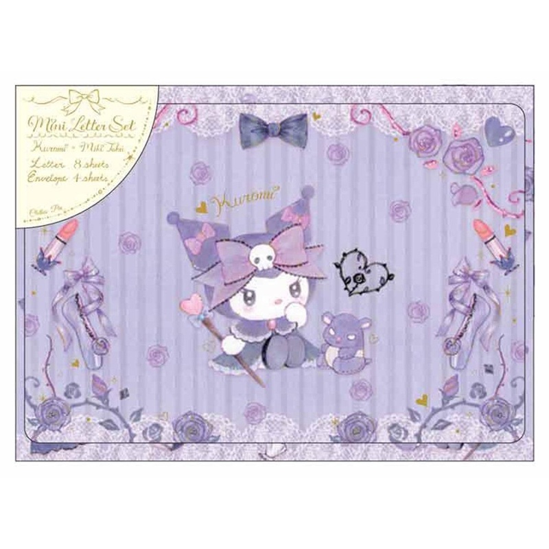 Sanrio x Miki Takei – Mini Letter Set – Purple Kuromi
