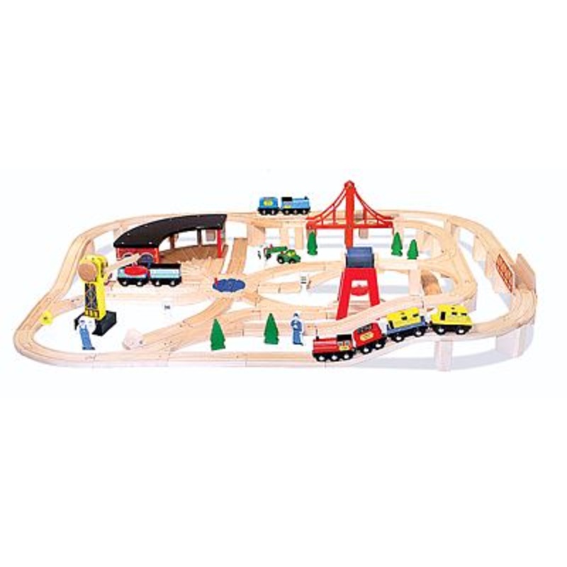 Wooden Railway Set