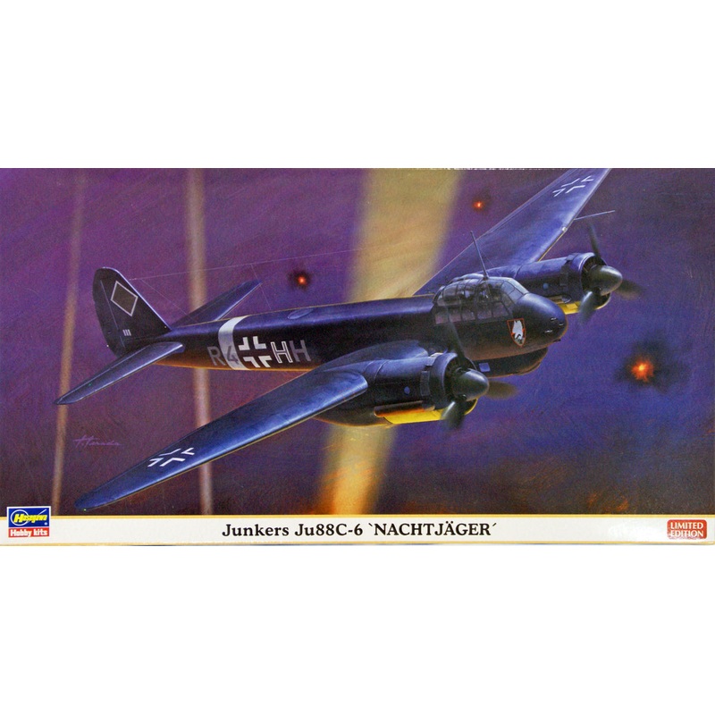 Hasegawa 02037 Junkers Ju88C-6 Nachtjager 1/72 Scale Kit