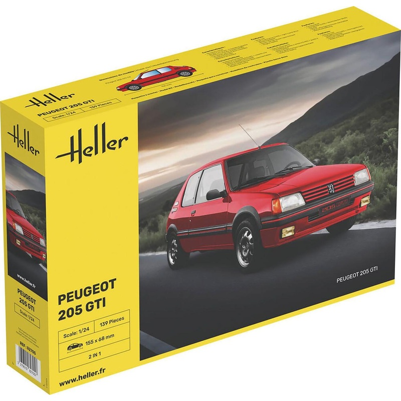 Heller 1/24 Peugeot 205 GTi Plastic Model