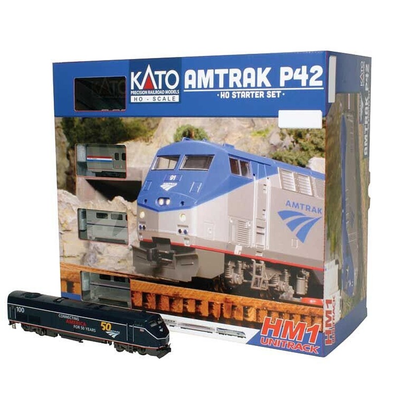 HO Amtrak P42 Starter Set(Mid Blue#100)