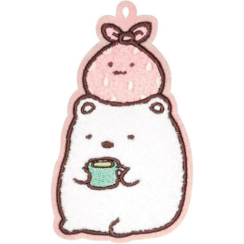 J’s Planning Embroidered Cloth Patch Accessories with Clip – Sumikko Gurashi Shirokuma
