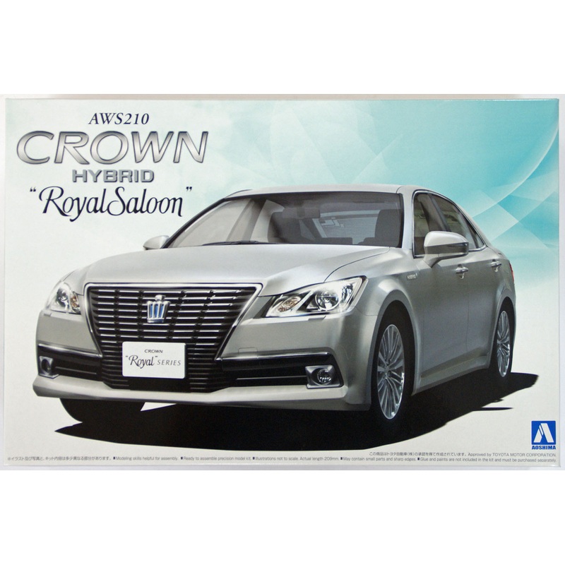 Aoshima 08454 AWS210 Toyota Crown Hybrid Royal Saloon G 2012 1/24 Scale Kit