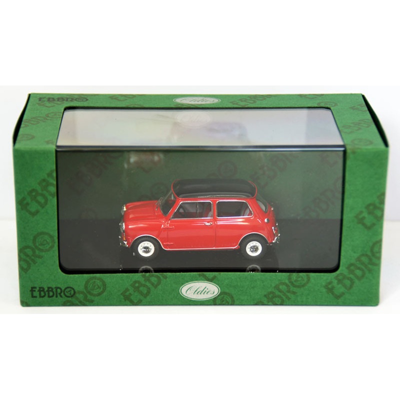 Ebbro 44409 Austin Mini Cooper (Red/Black) 1/43 Scale