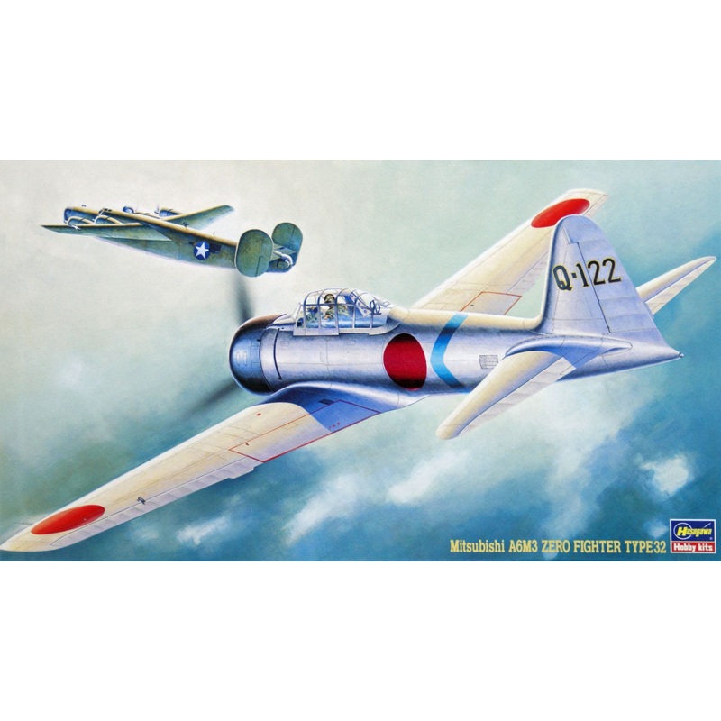 Hasegawa JT18 MITSUBISHI A6M3 ZERO TYPE 32 (ZEKE) 1/48 Scale Kit