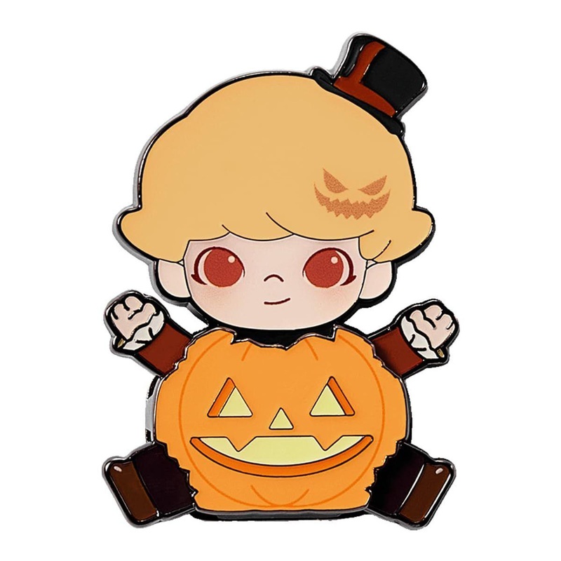 POP-MART Happy Halloween Party Series Pumpkin Magnet Badge DIMOO (SINGLE RANDOM)