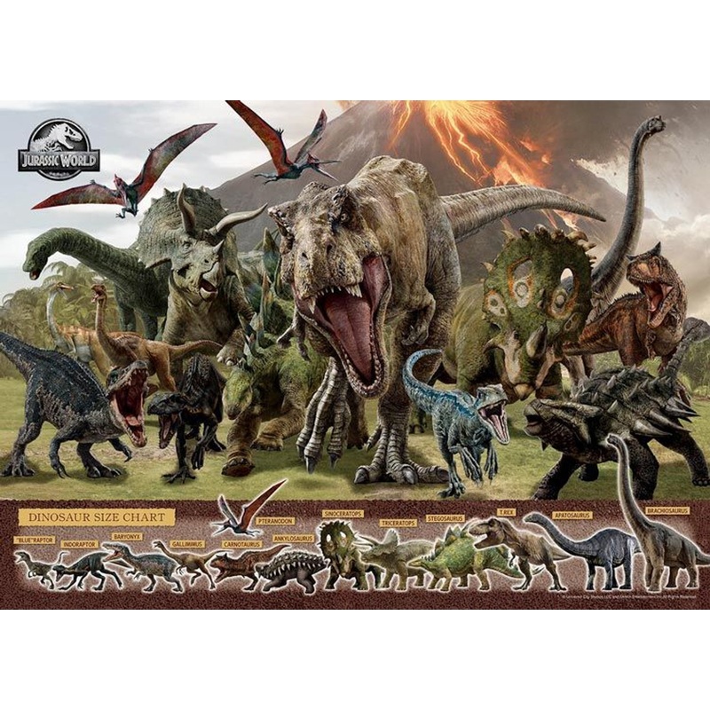 Epoch Jigsaw Puzzle Power of Dinosaurs (Jurassic World) (500 Pieces)