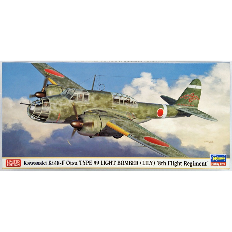Hasegawa 02124 Kawasaki Ki48-II Otsu Type 99 Light Bomber (Lily) 8th Flight Regiment 1/72 Scale Kit
