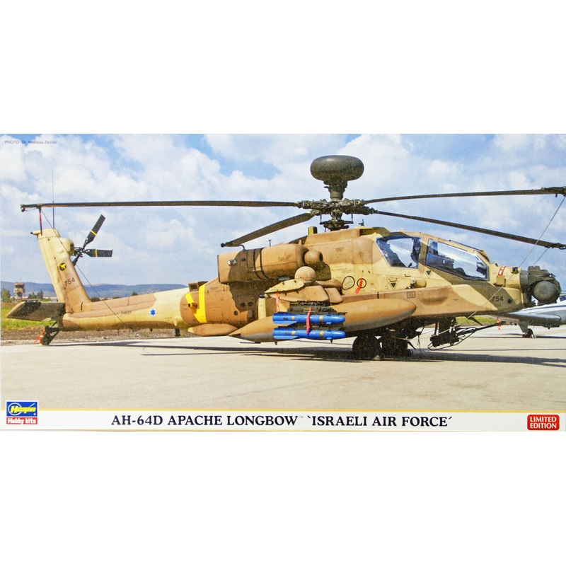 Hasegawa 07365 AH-64D Apache Longbow Israeli Air Force 1/48 Scale Kit
