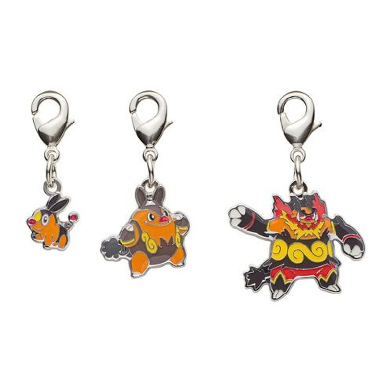 Pokemon Center Original Metal Keychain Series – Tepig 498-499-500