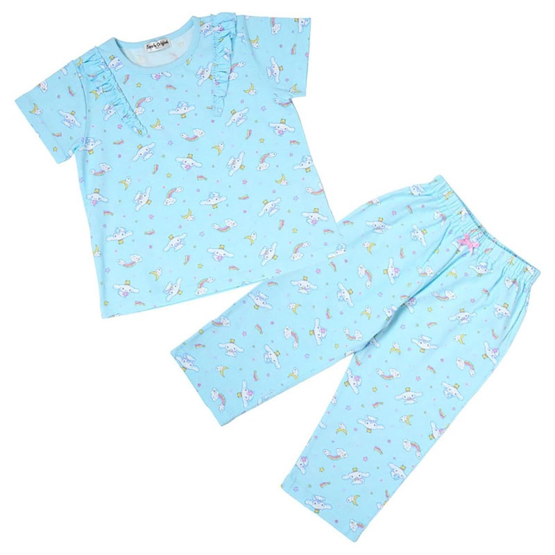 Sanrio Cinnamoroll Kids Short Sleeve Pajamas Blue (Kid’s Height Size 140cm)