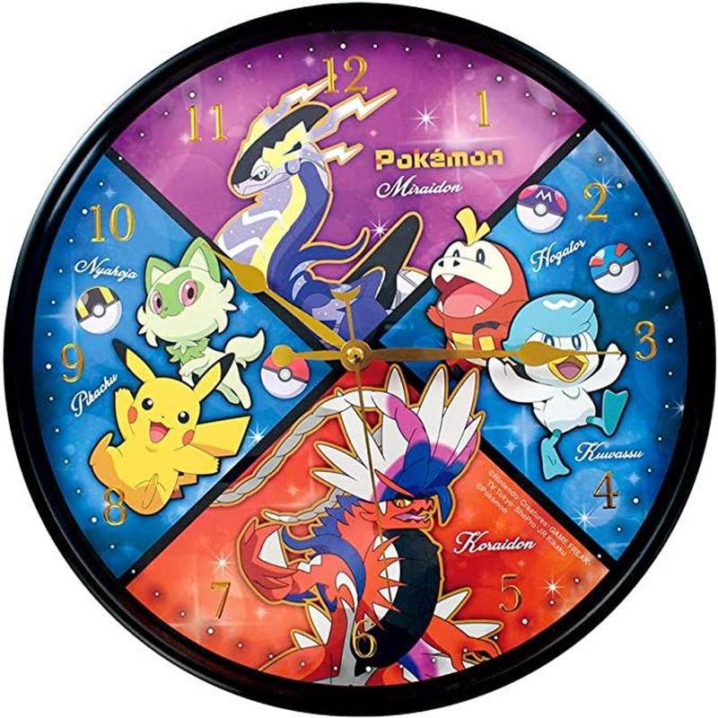 T’s Factory Pokemon Center Wall Clock Pokemon Scarlet and Violet