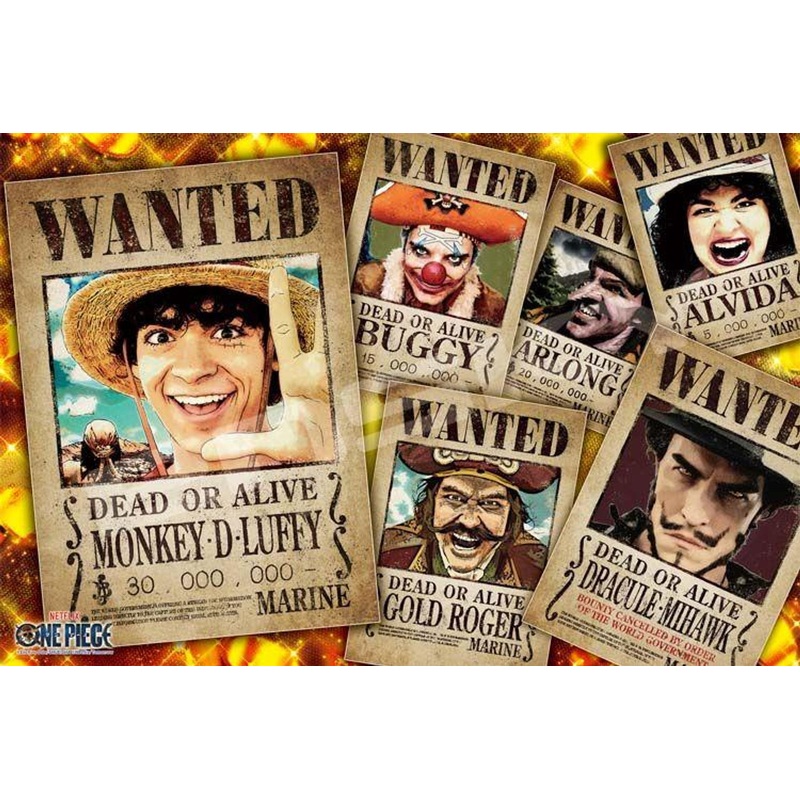 Ensky 1000-593 Jigsaw Puzzle Netflix Live-Action ‘ONE PIECE’ WANTED POSTER (1000 Pieces)