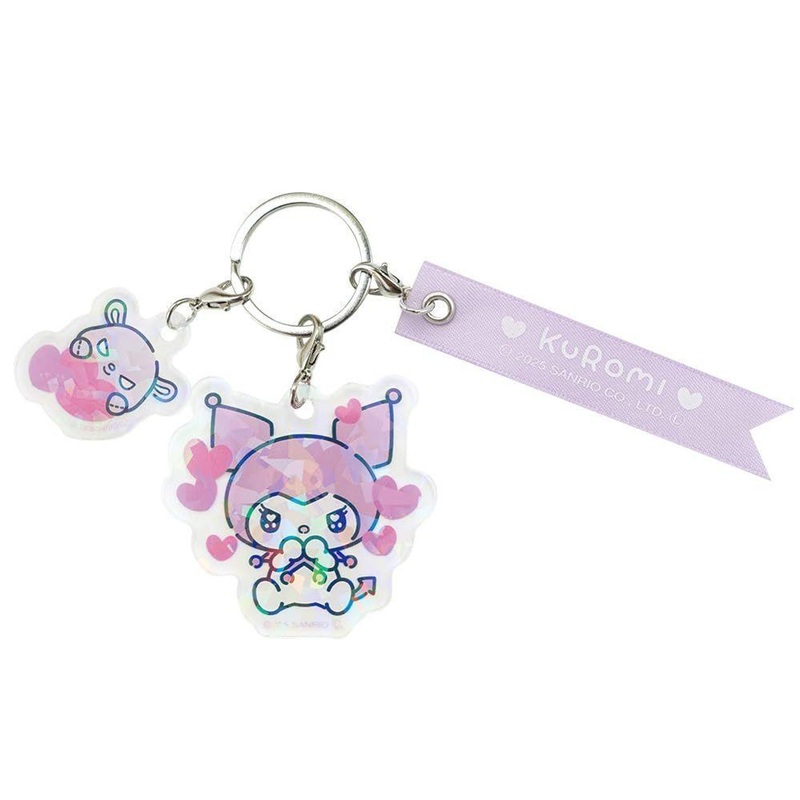 OST Kuromi Mero-Mero 3-Charm Keychain (Sanrio Characters)