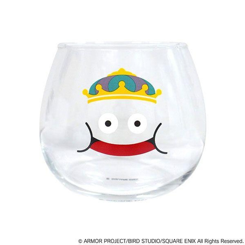 Square Enix Dragon Quest: Smile Slime: Wobbly Glass Tumbler – King Slime